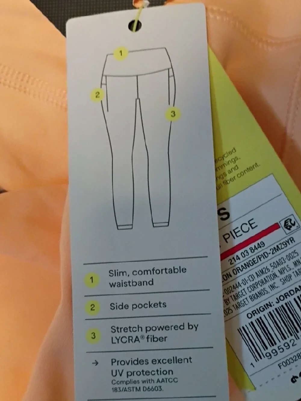 all in motion Peach High-Waist Leggings